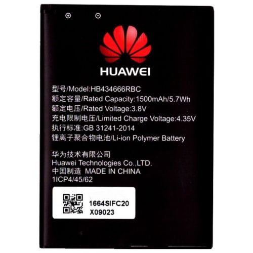Pin Phát Wifi Bằng Sim 3G/4G Huawei HB434666RBC Pin Phát Wifi Bằng Sim 3G/4G Huawei E5573S E5573 E5573S E5575 E5577 HB434666RBC có dung lượng 1500 mAh và số vold là 3.8V